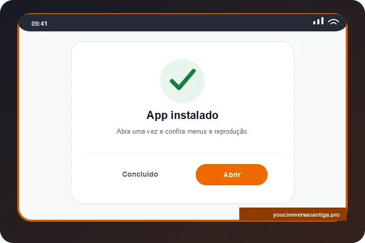 YouCine versão antiga para Android e TV Box 7 Primeira abertura do YouCine após a instalação do APK